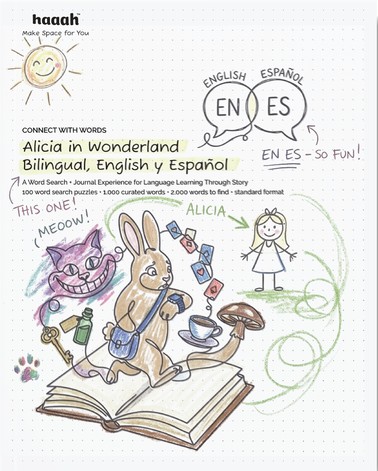 Alicia in Wonderland Bilingual personalized cover