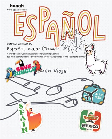 Español, Viajar cover, colored in by a reader