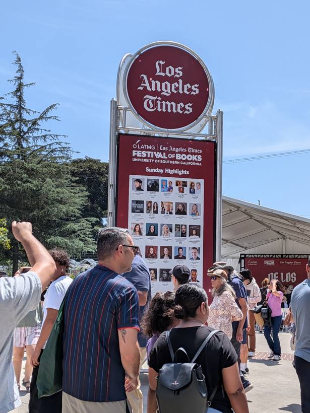 LA Times Festival of Books sign